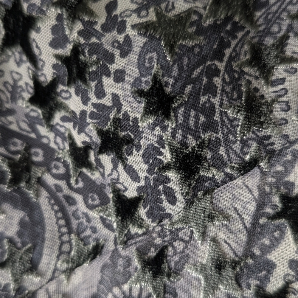 Zadig & Voltaire Jamelia Burnout Stars Skirt Fairy Designer Whimsigoth Size 38 - Picture 13 of 13